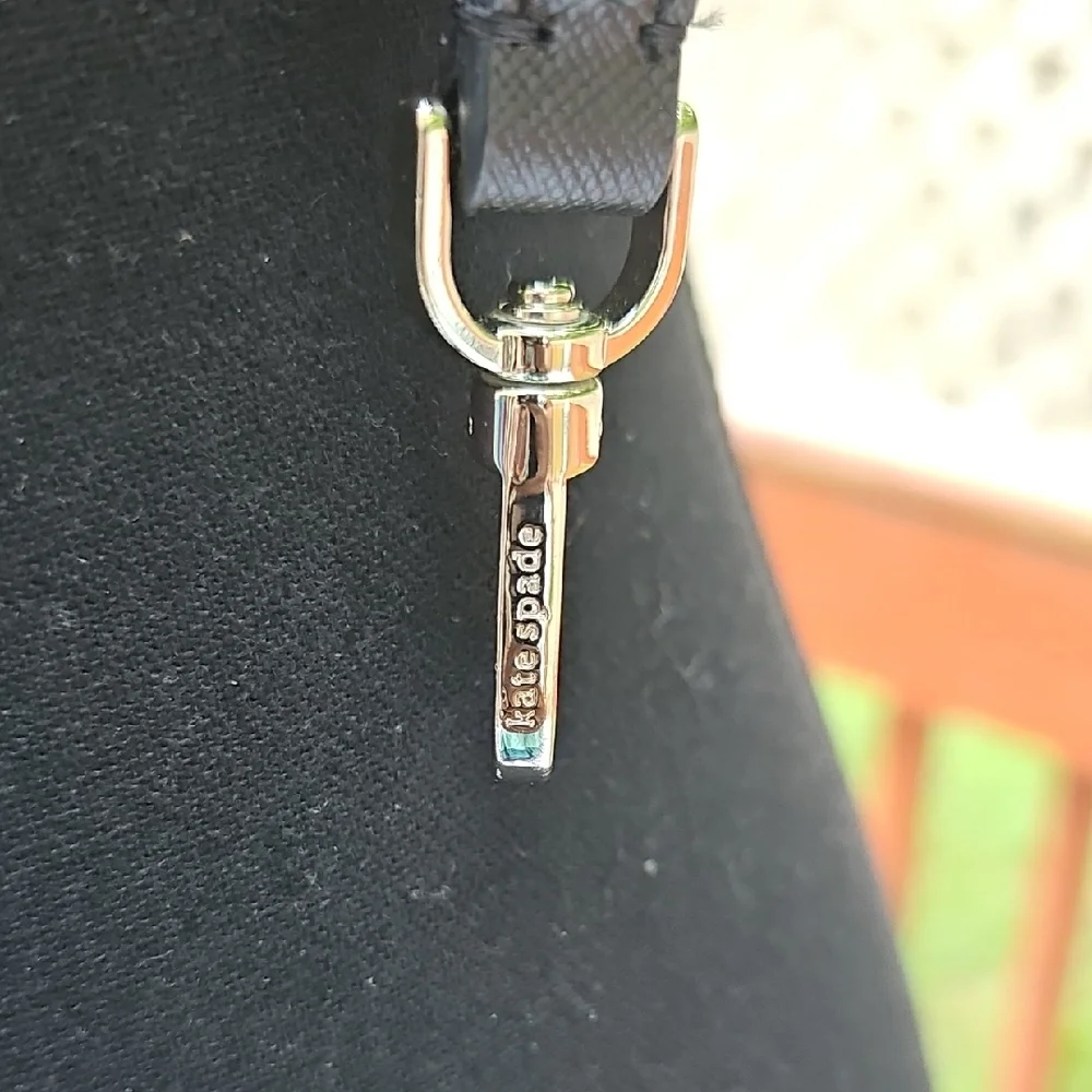 Kate Spade New York Staci Saffiano Leather Flap Shoulder Bag, Black - Picture 5 of 10